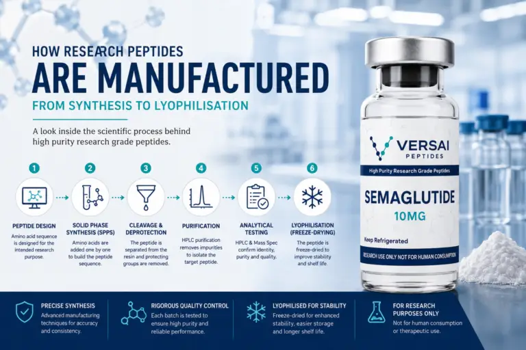 How Research Peptides Are Manufactured | Versai Biotech